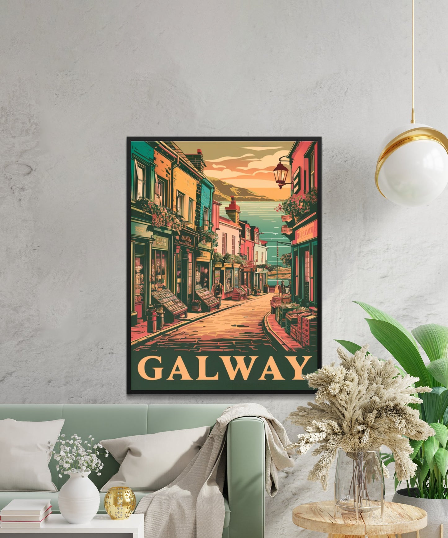 Galway Vintage Travel Poster - Coastal Charm