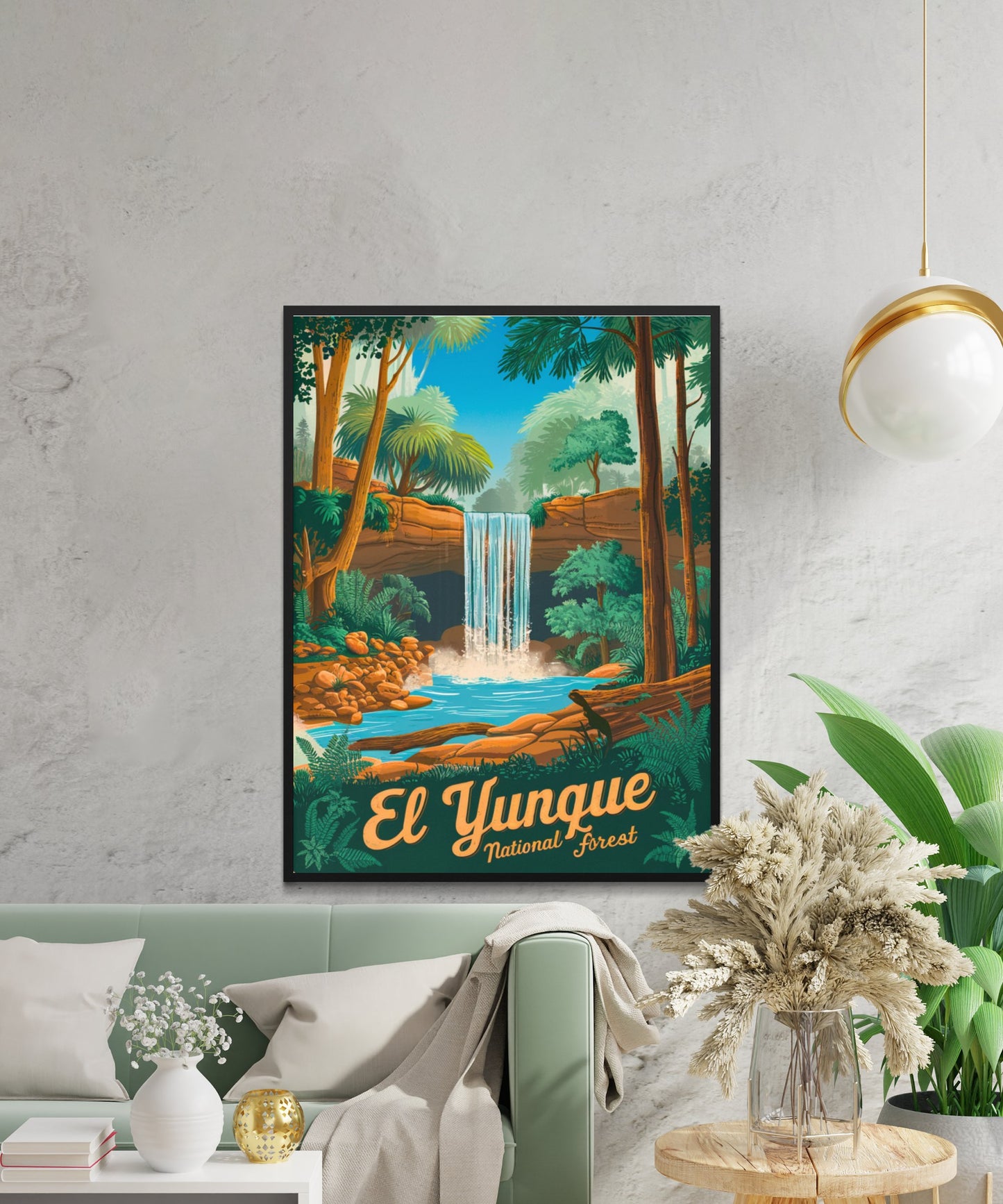 El Yunque Vintage Travel Poster - Panoramic Views