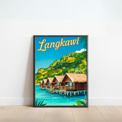 Langkawi  Vintage Travel Poster - Pristine Beaches