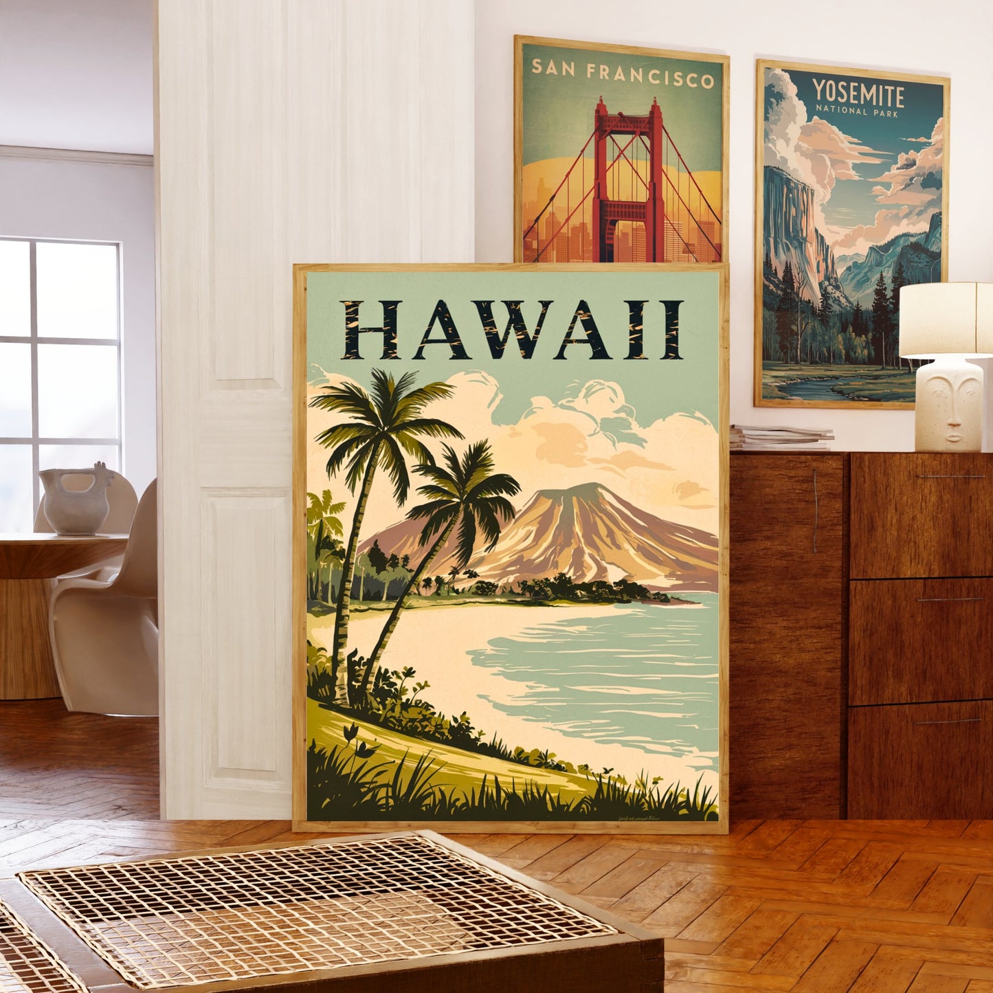 Hawaii Vintage Travel Poster