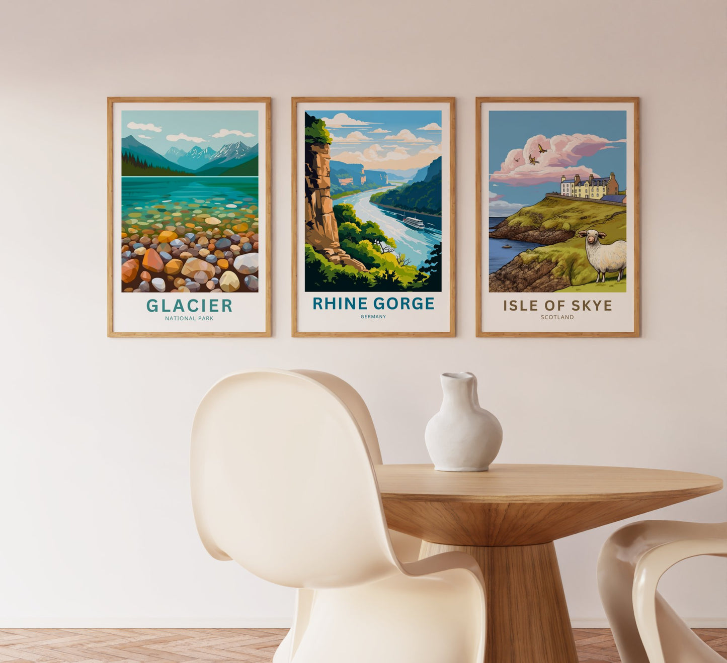 Rhine Gorge Travel Poster