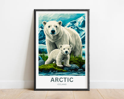 Arctic Travel Poster - Icy Landscape