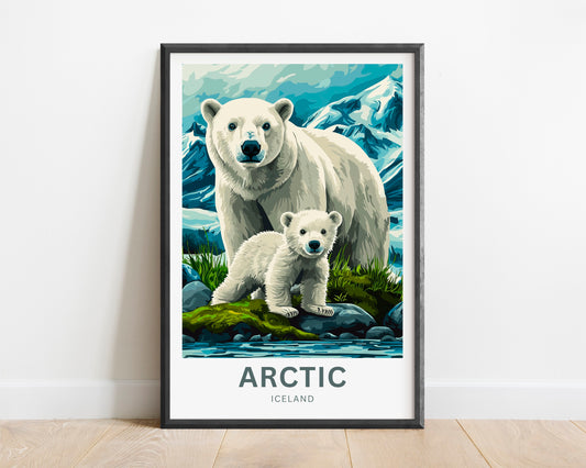 Arctic Travel Poster - Icy Landscape