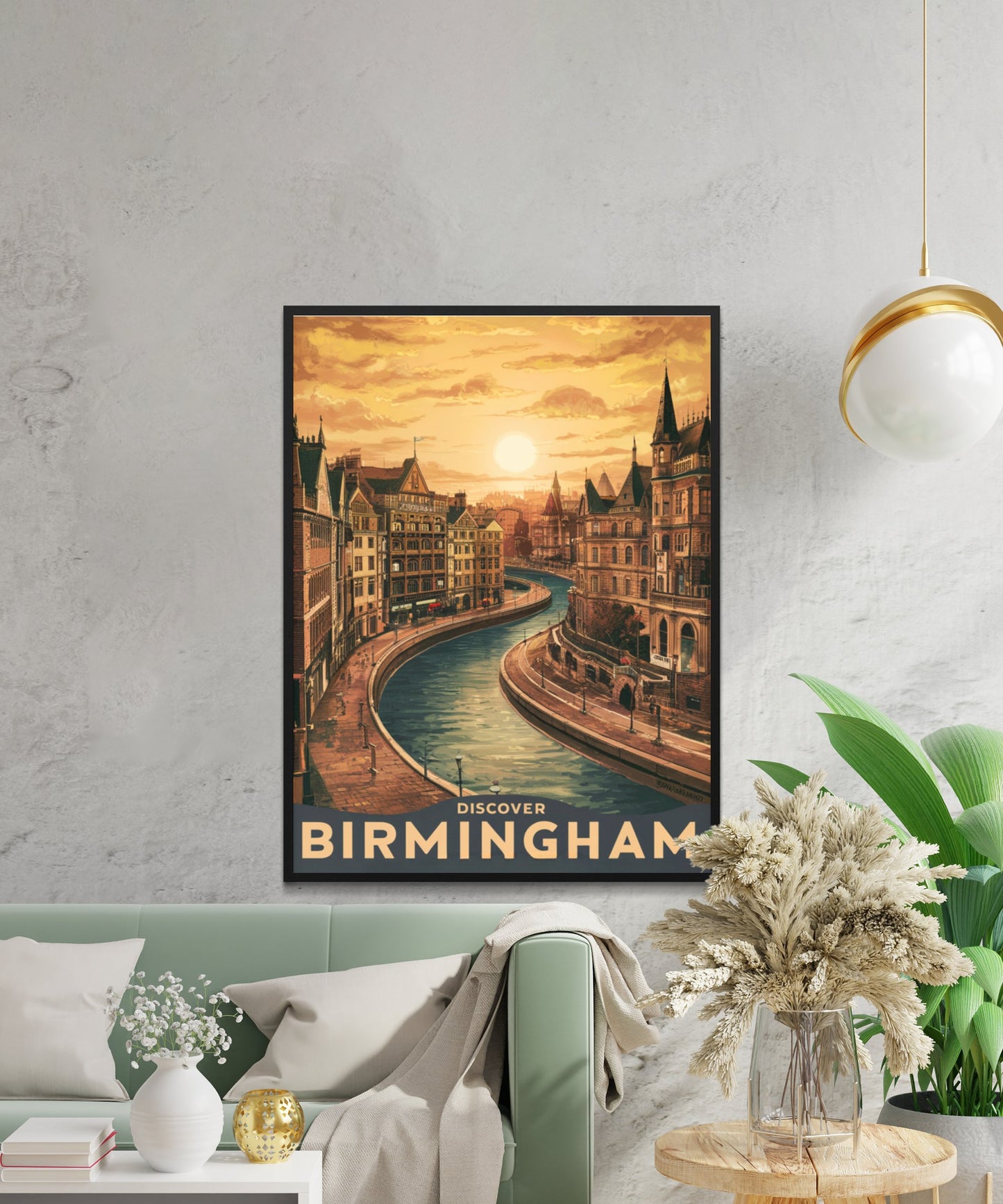 Birmingham Vintage Travel Poster