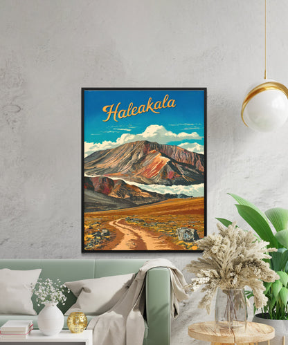 Haleakalā Vintage Travel Poster