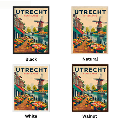 Utrecht Vintage Travel Poster