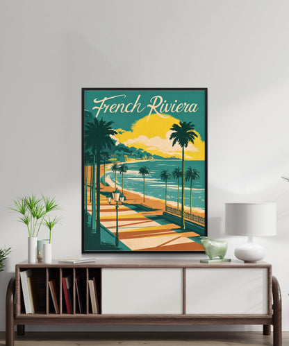 French Riviera Vintage Travel Poster - Sun, Sea, and Sophistication