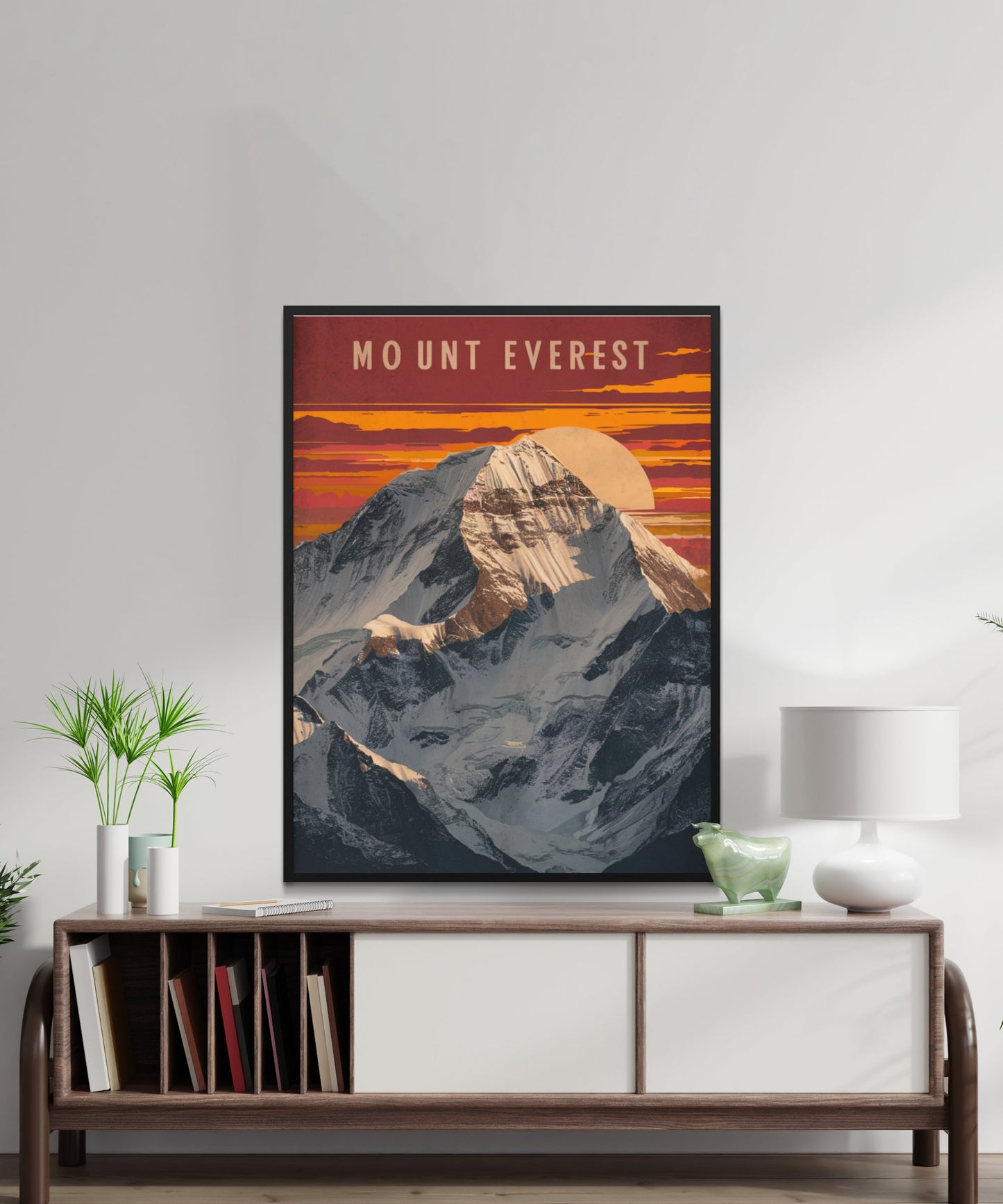 Mount Everest Vintage Travel Poster - Sky-High Beauty