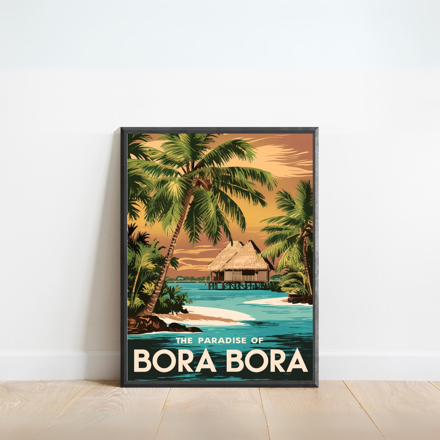 Bora Bora Vintage Travel Poster