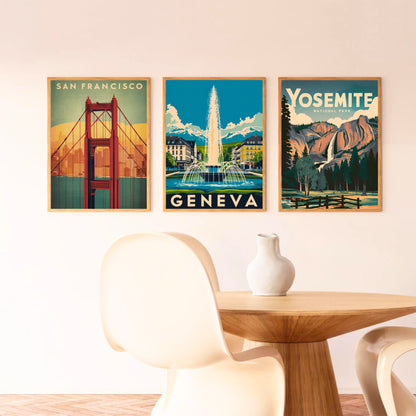 Geneva Vintage Travel Poster