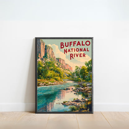 Buffalo River Vintage Travel Poster - National River