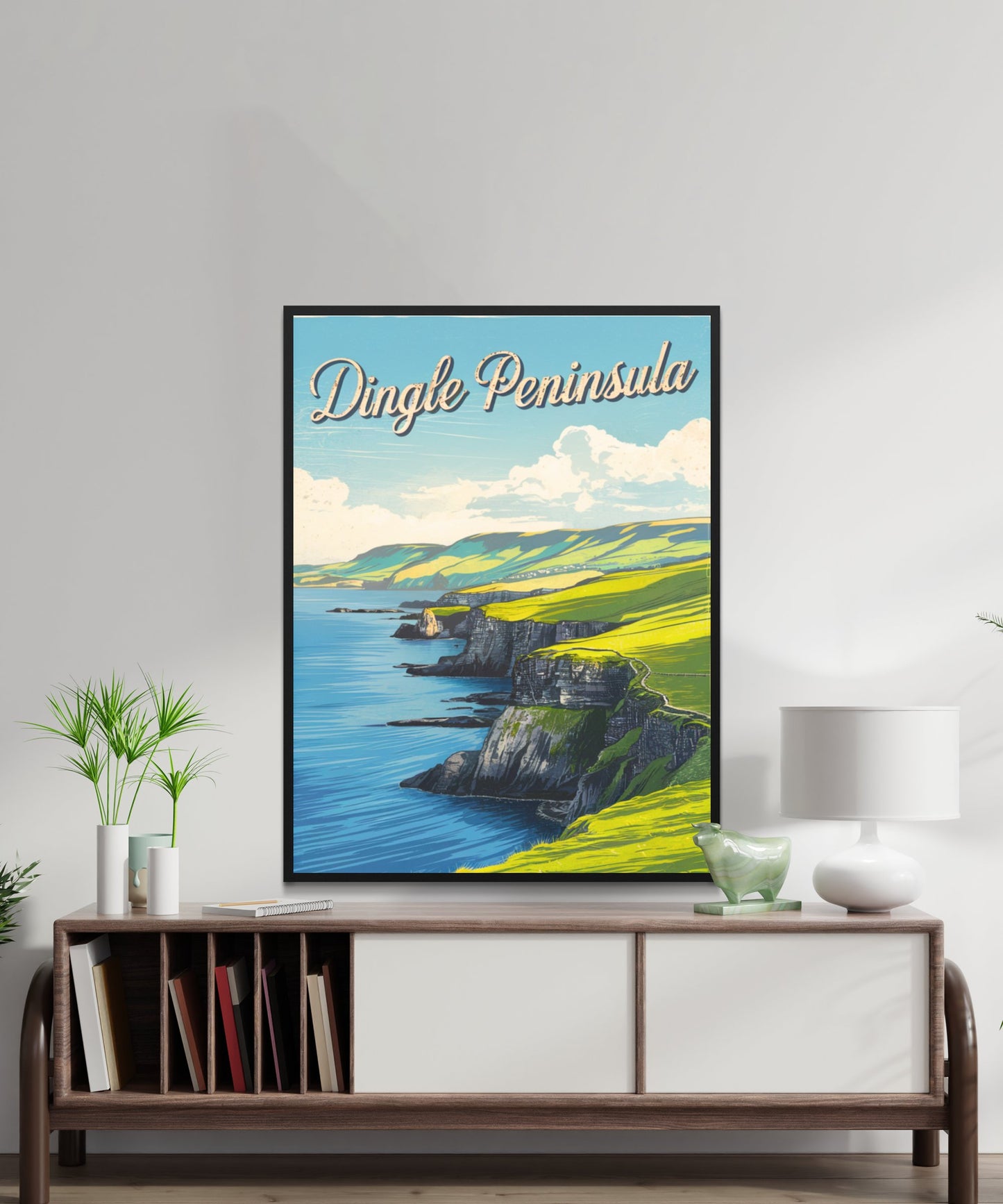 Dingle Peninsula Vintage Travel Poster - Green Spaces