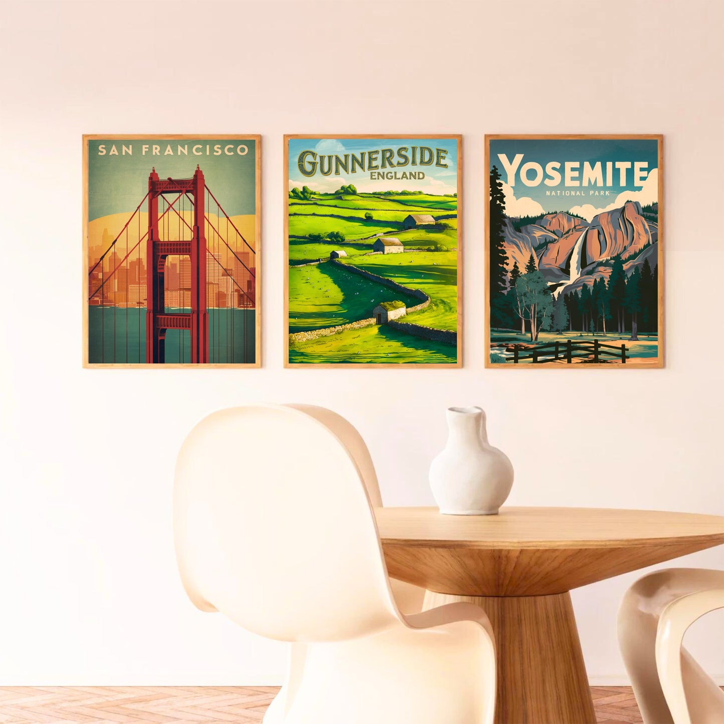 Gunnerside Vintage Travel Poster - Scenic Valleys