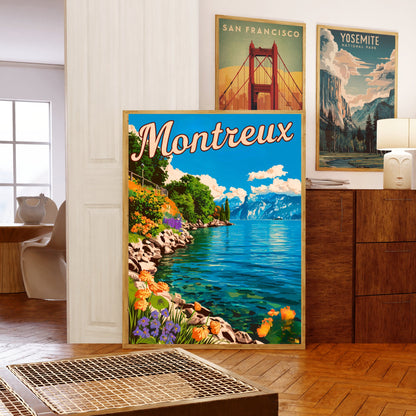 Montreux Vintage Travel Poster