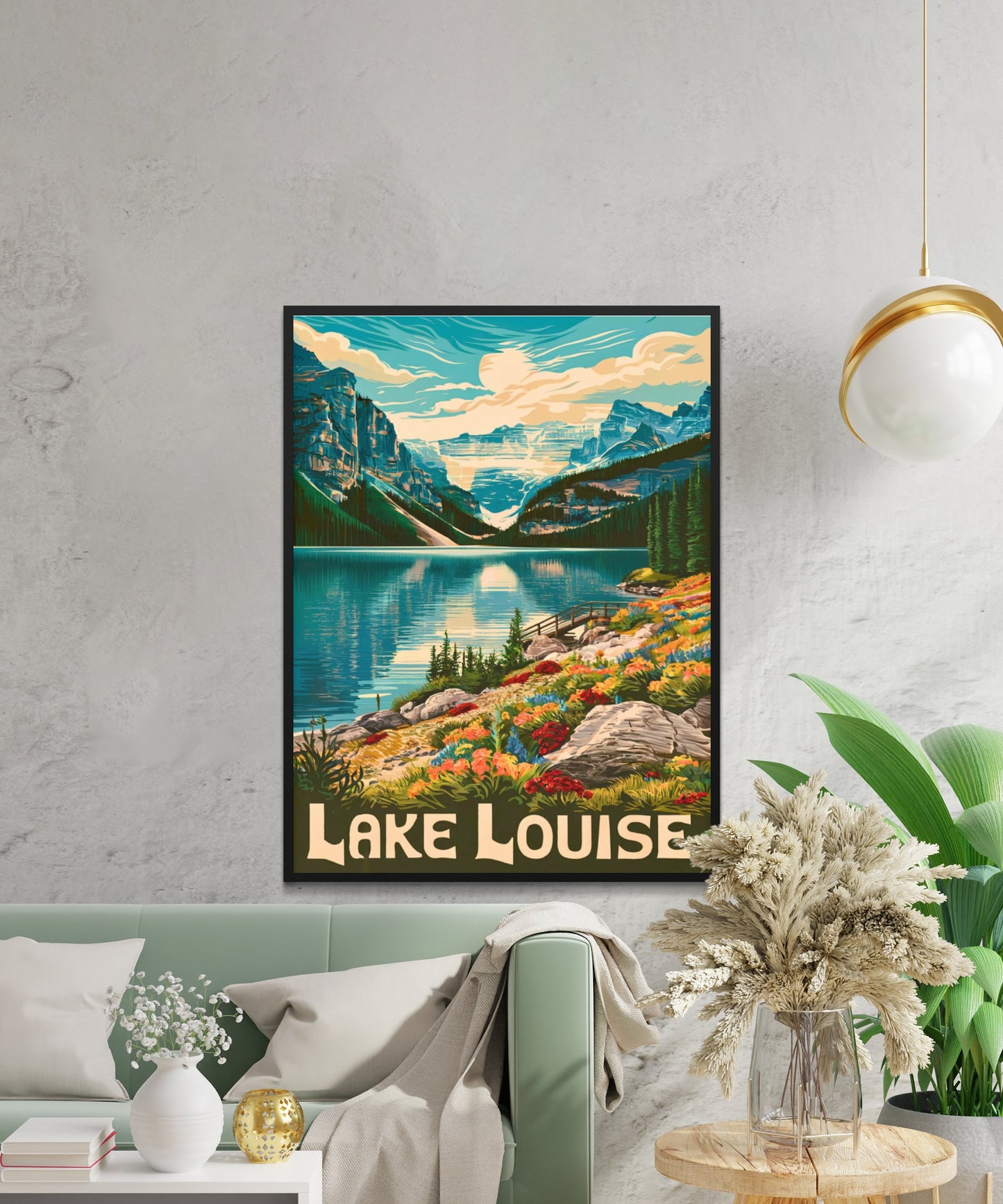 Lake Louise Vintage Travel Poster - Timeless Elegance