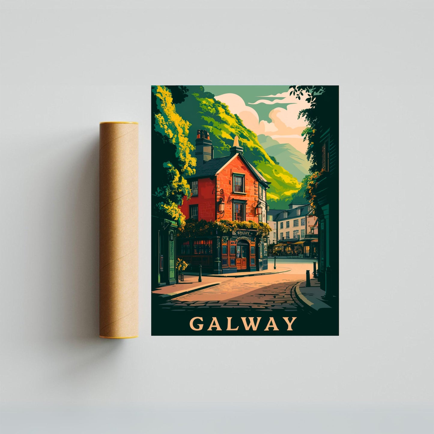 Galway Vintage Travel Poster