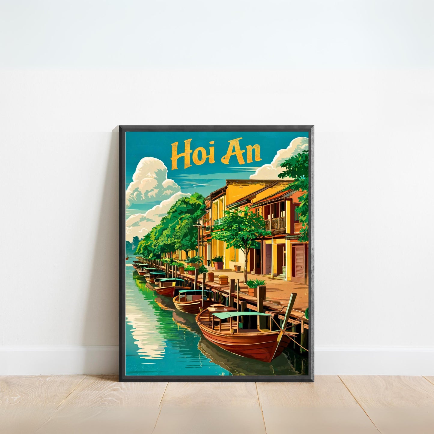 Hoi An Vintage Travel Poster