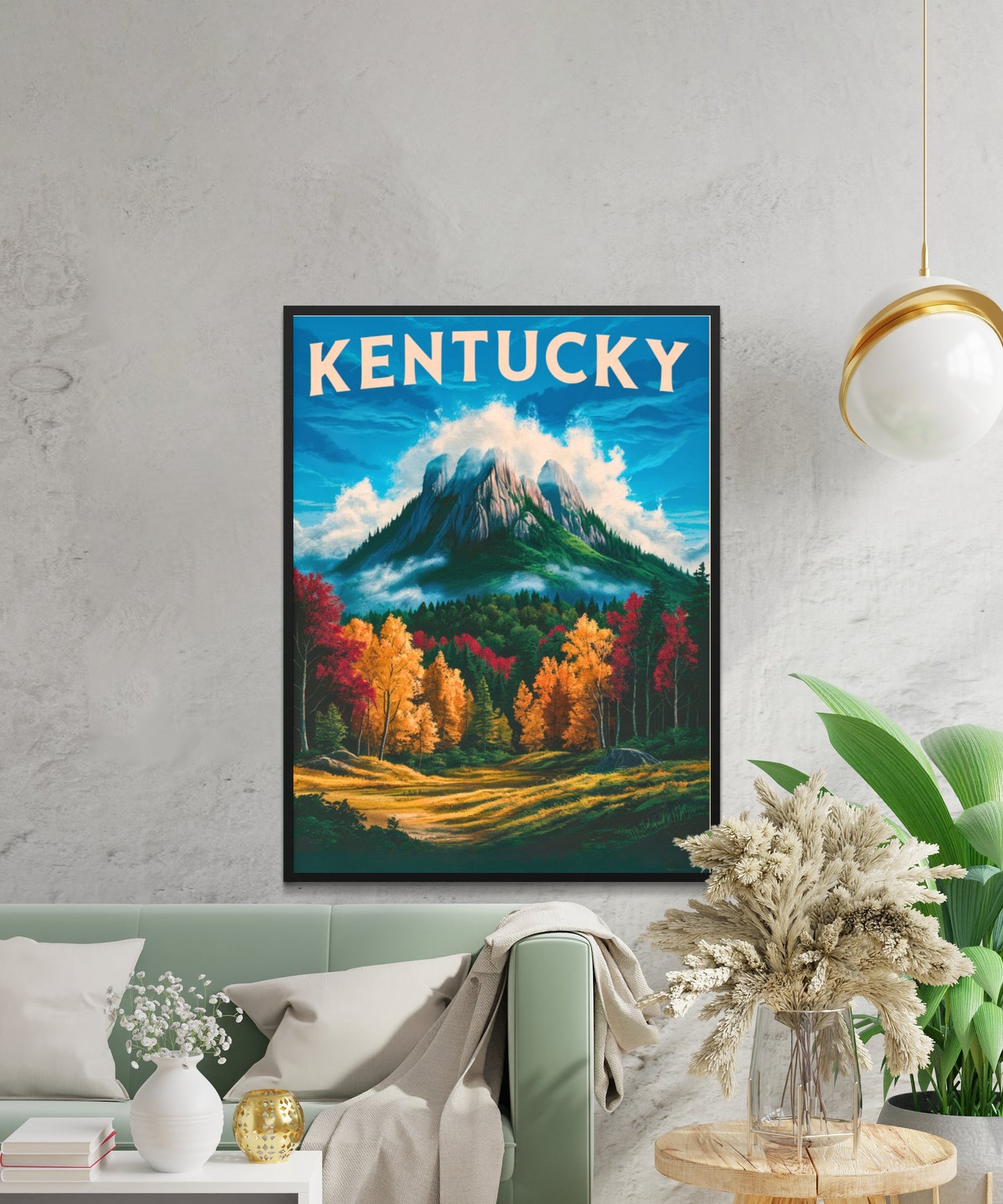 Kentucky Vintage Travel Poster