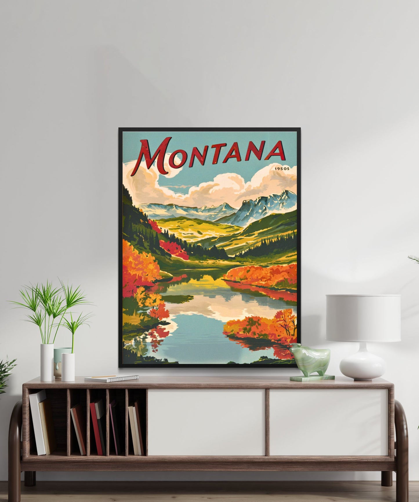 Montana Vintage Travel Poster  - Timeless Big Sky Country