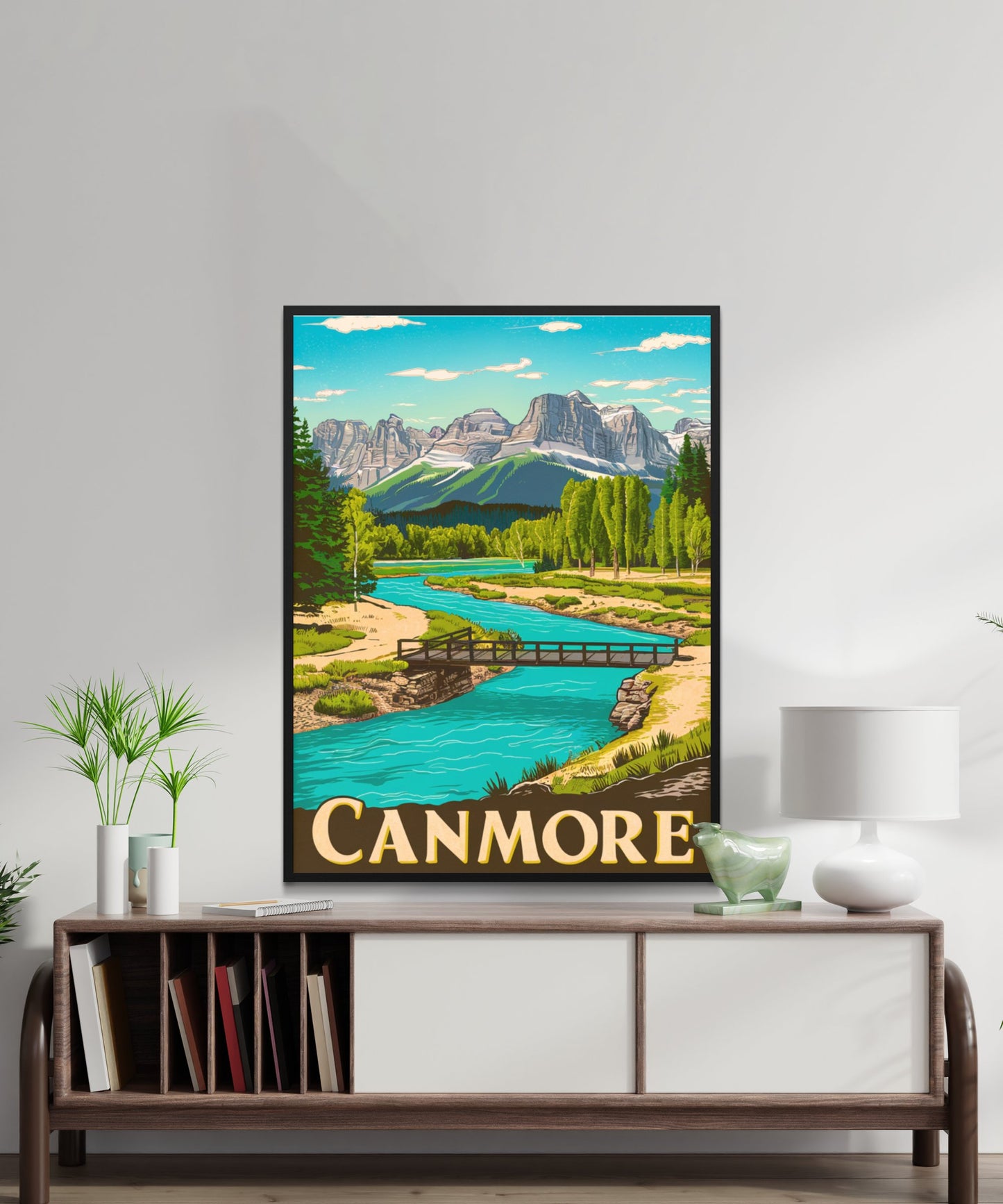 Canmore Vintage Travel Poster