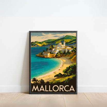 Mallorca Vintage Travel Poster - Island Charm