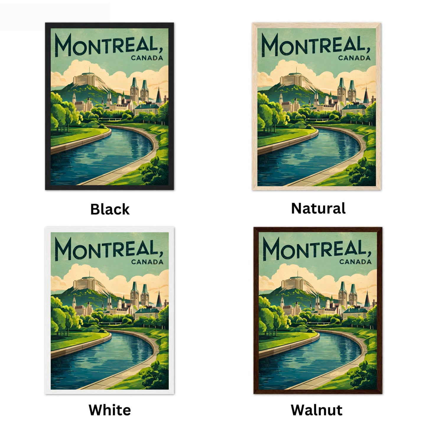 Montreal Vintage Travel Poster