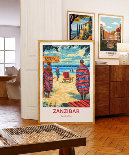 Zanzibar Travel Print