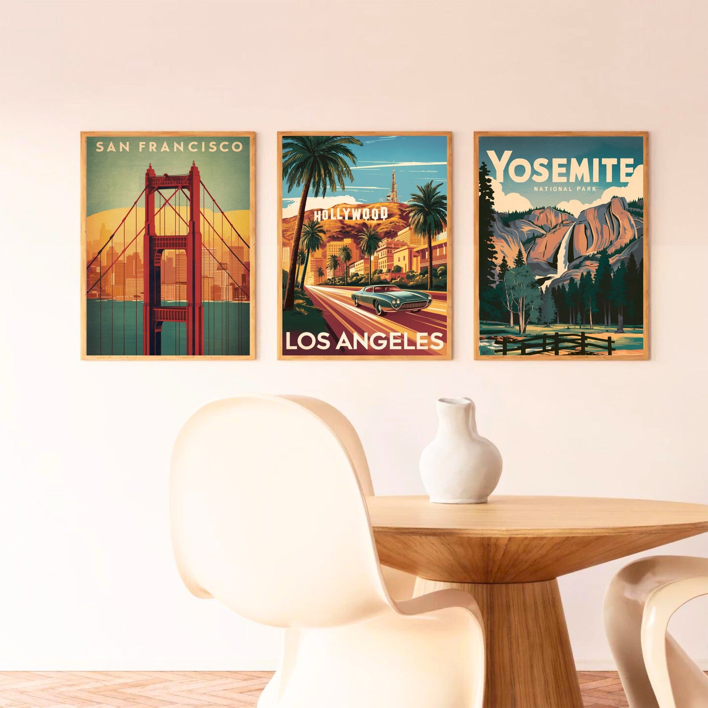 Los Angeles Vintage Travel Poster