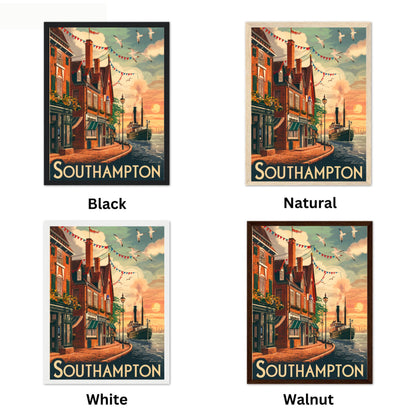 Southampton Vintage Travel Poster