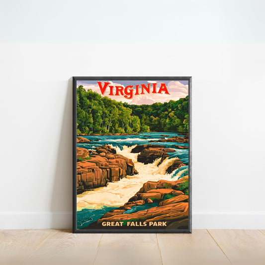 Virginia Vintage Travel Poster