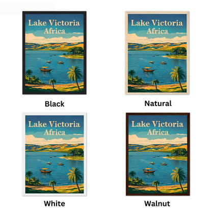 Lake Victoria Vintage Travel Poster