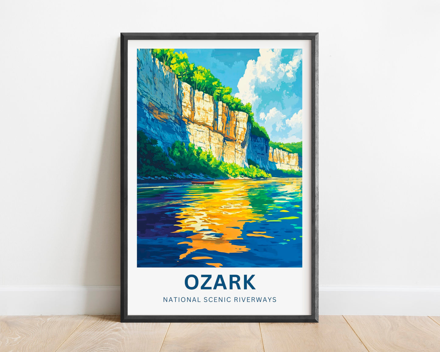 Ozark National Scenic Riverways Travel Poster  - Pristine Waterways