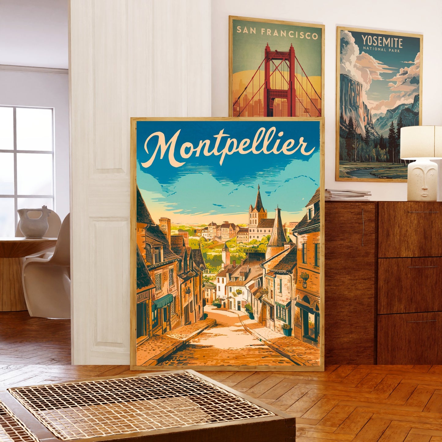 Montpellier  Vintage Travel Poster