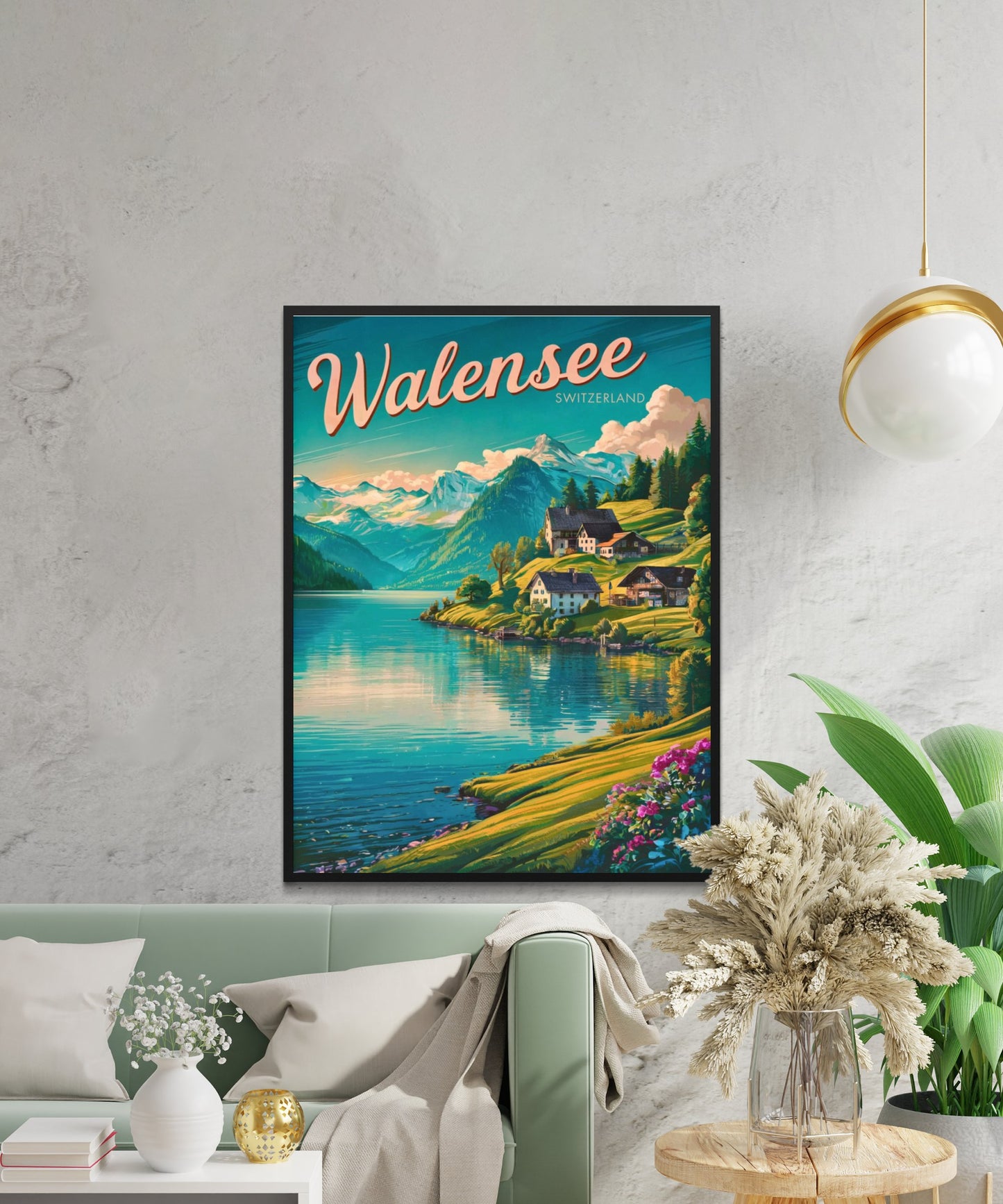 Walensee Vintage Travel Poster - Switzerland's Hidden Gem