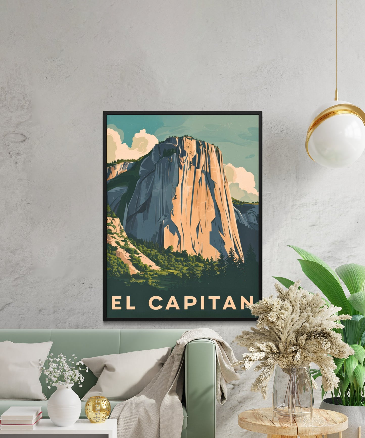 Yosemite El Capitan Vintage Travel Poster