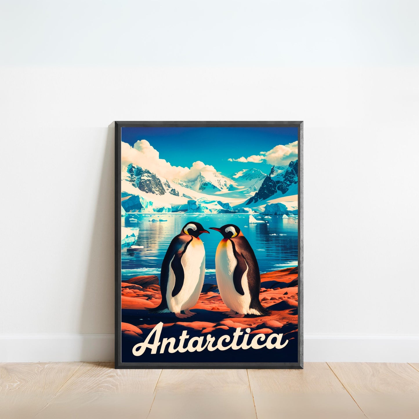 Antarctica Vintage Travel Poster - Extreme Climate