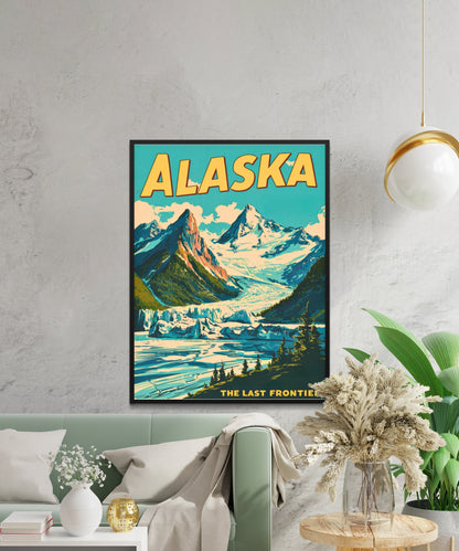 Alaska Vintage Travel Poster - The Last Frontier