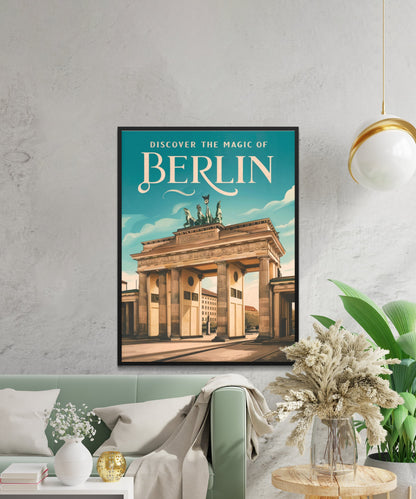 Berlin Vintage Travel Poster - Historic City