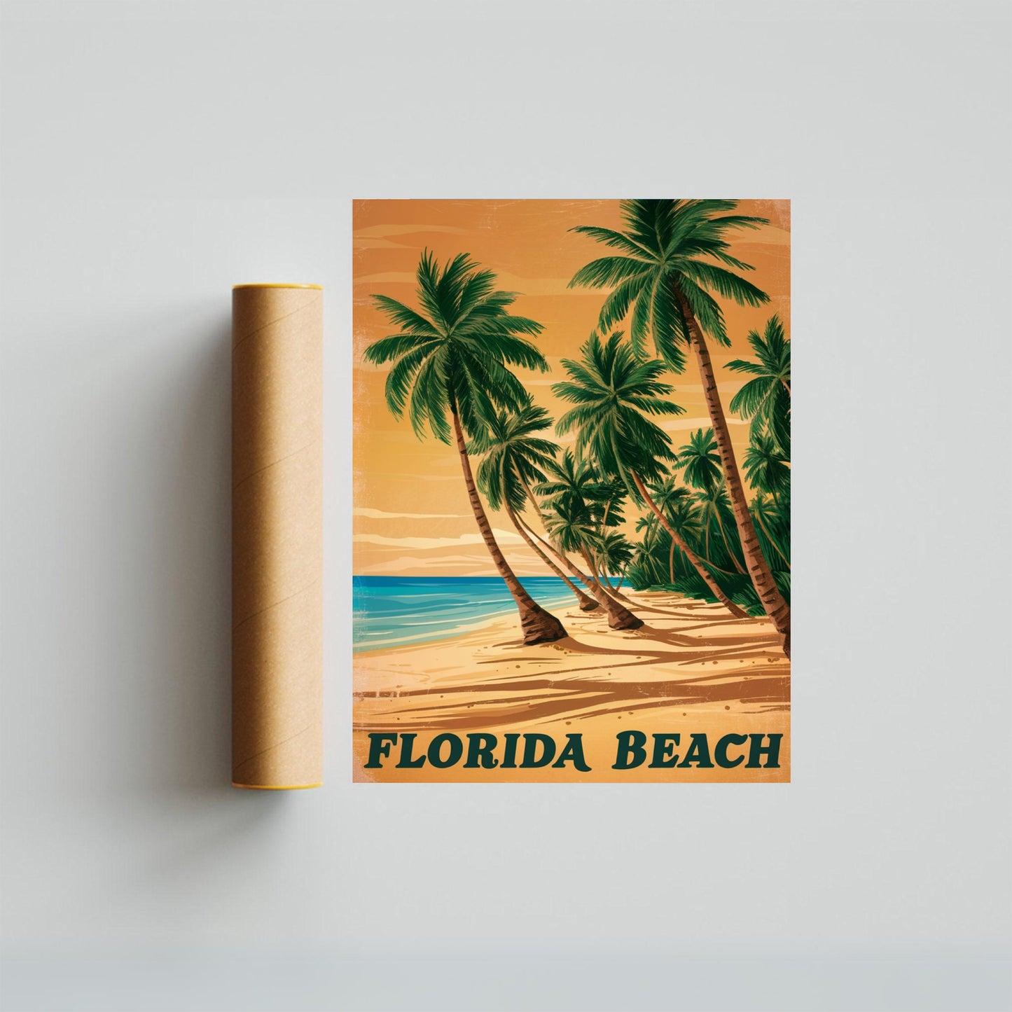 Florida Vintage Travel Poster - Coastal Charms