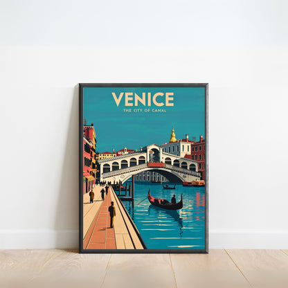 Venice Vintage Travel Poster - Enchanting Waterways