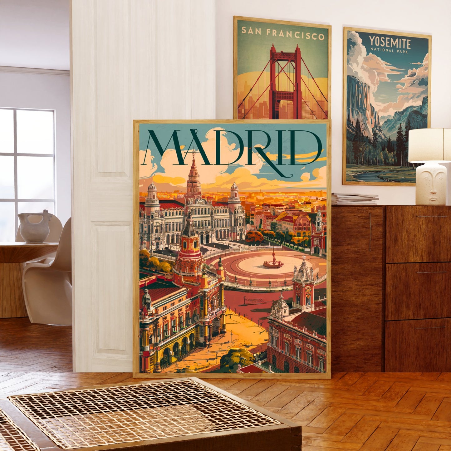 Madrid Vintage Travel Poster