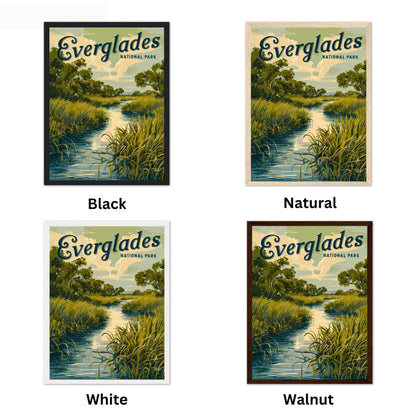 Everglades Vintage Travel Poster - Nature's River of Grass