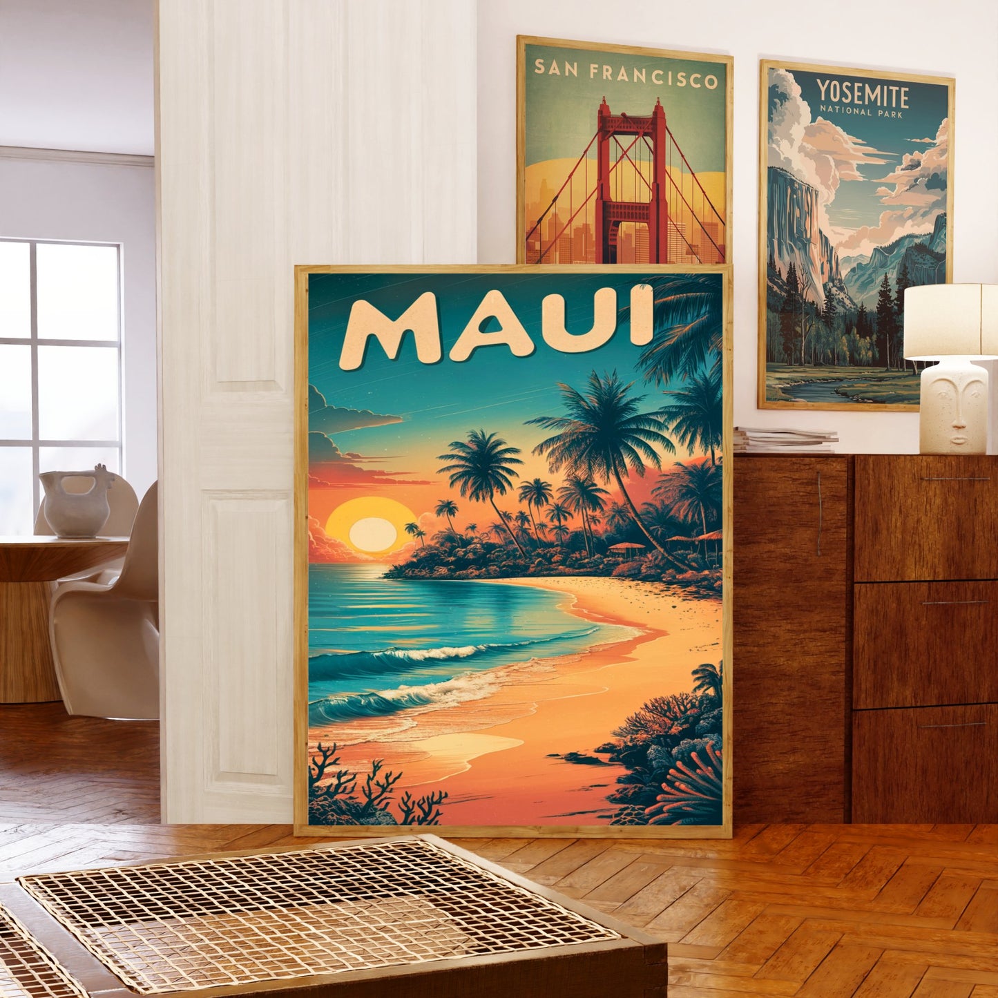 Maui Vintage Travel Poster - Tropical Paradise