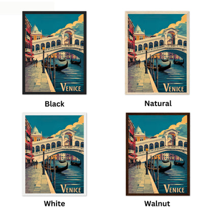 Venice Vintage Travel Poster - Classic Italian Charm