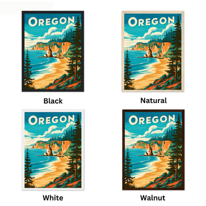 Oregon Vintage Travel Poster - Outdoor Paradise