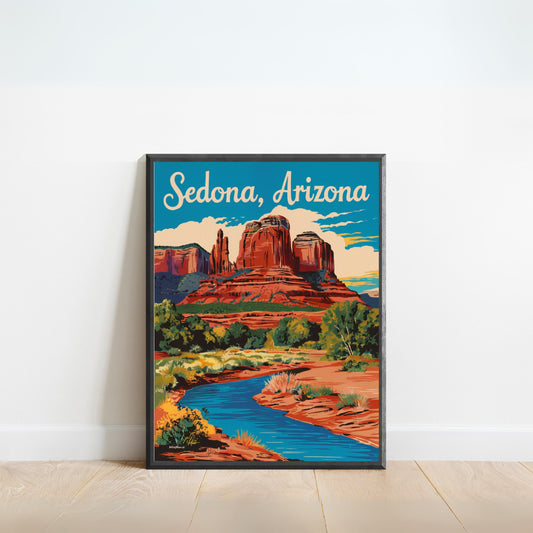 Sedona Vintage Travel Poster