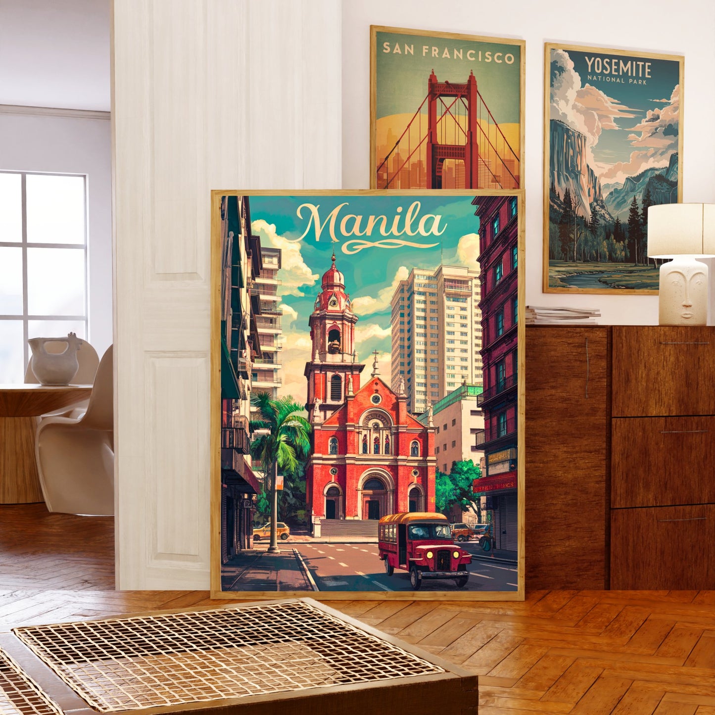 Manila Vintage Travel Poster - Tropical Warmth