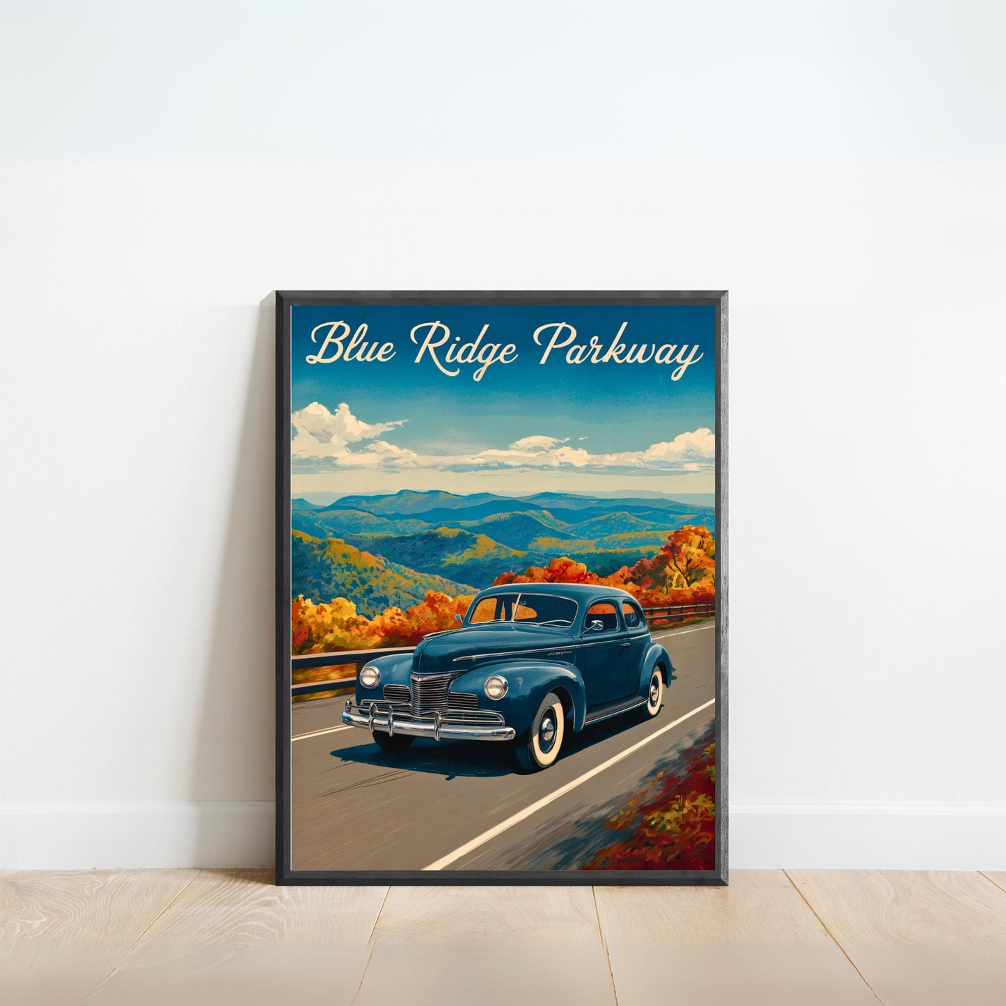 Blue Ridge Parkway Vintage Travel Poster