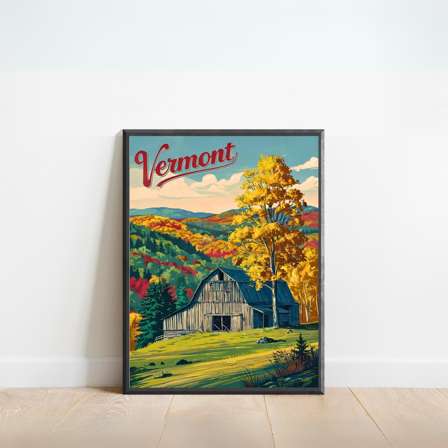 Vermont Vintage Travel Poster