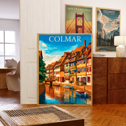 Colmar Vintage Travel Poster